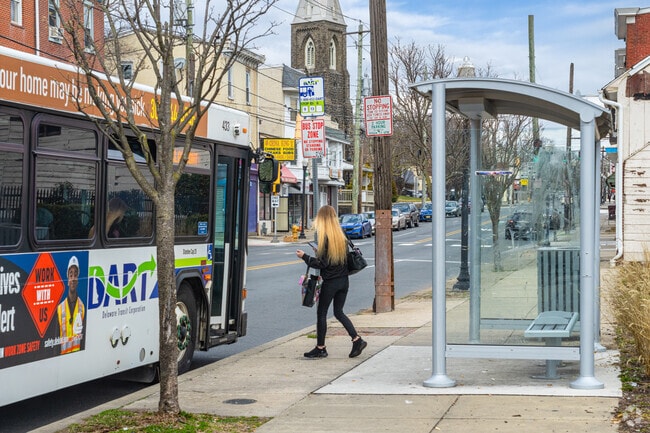 DART has several bus stops on Market Street just outside of North Brandywine.