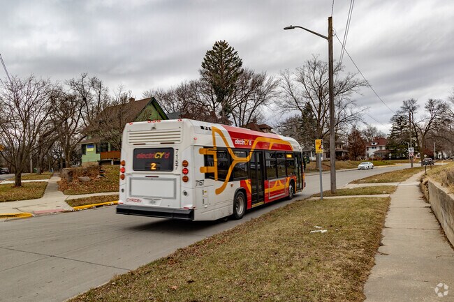 The CyRide bus system keeps Roosevelt connected to all corners of Ames.