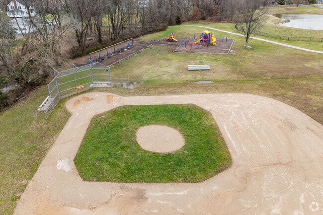 There is a small diamond at Bakerfield Elementary where kids can play kickball or baseball.