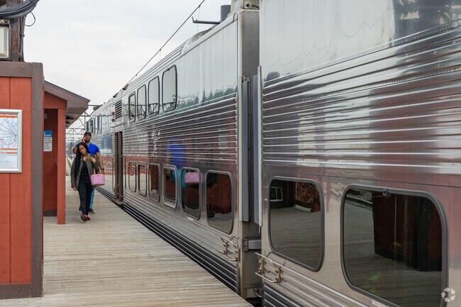 Prairie Shores commuters can jump on the Metra train at the 27th Street station.