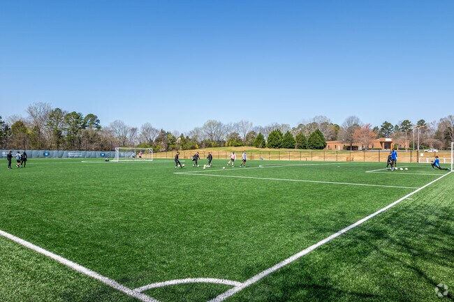 Every once and a while you'll catch The Charlotte Football Club practicing near Providence Park.