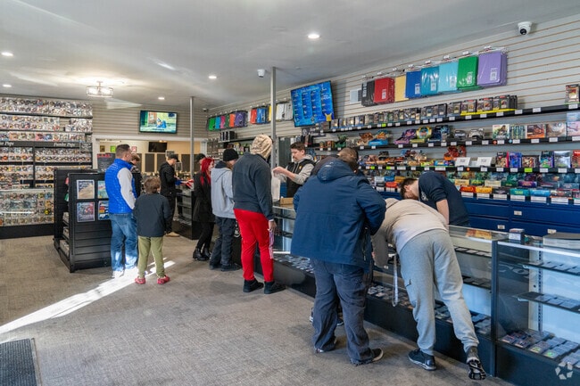 The Collector Store in Harvester provides buy, sell, and trade services for collectible cards.