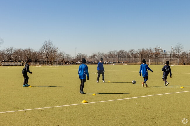 Calvert Veux Park is the go-to place for soccer practice for Gravesend residents.