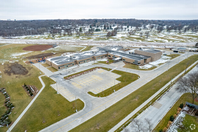 Sunset Hills Elementary School is located near the Big Papillion Creek.