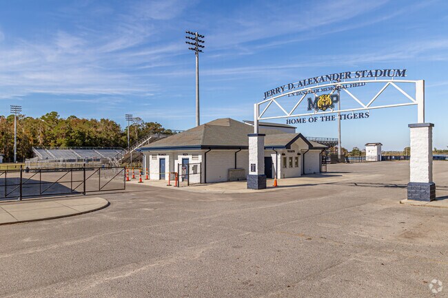 Moss Point High School has an on-campus football stadium.