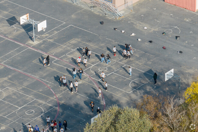 The student population at Samuel Jackman Middle School is 997.