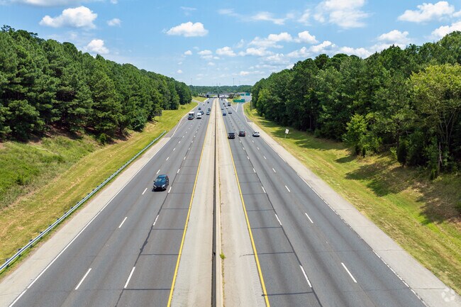 Raleigh’s city center is 25 miles southeast on I-40 from the Spaulding Community.