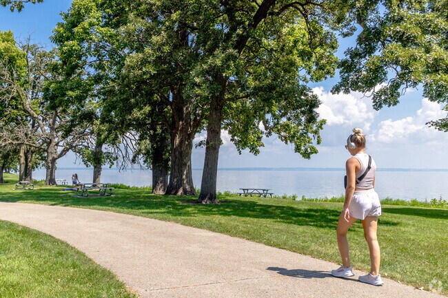Northshore residents frequent the numerous lakeside walking paths.