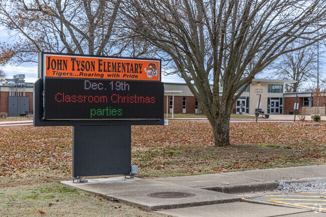 John Tyson Elementary School has an A- rating on Niche.com.