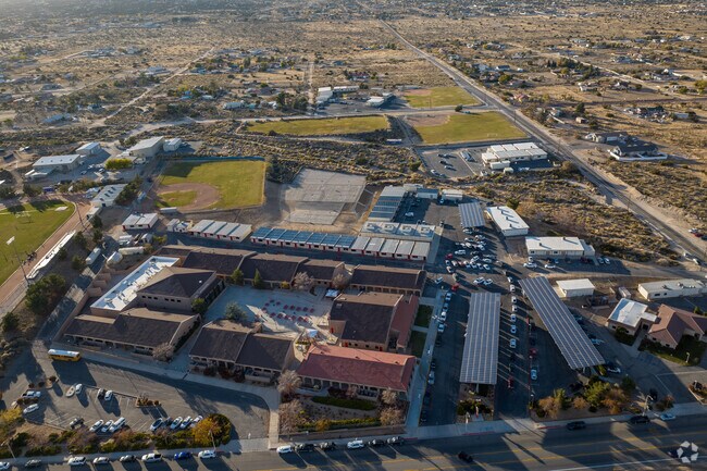 The Pinon Mesa Middle offers a sprawling campus when viewed from above.