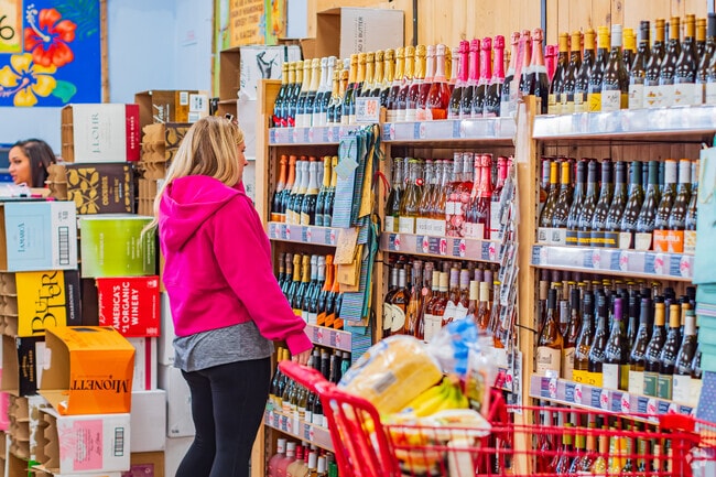 Trader Joe's near Nichols Hills boasts a large wine collection for residents to choose from.