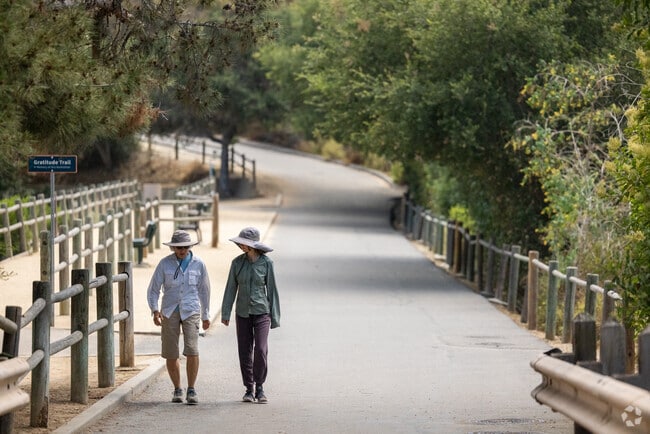 There is a 2 mile loop that spans around the local Lake in Village O San Marcos.