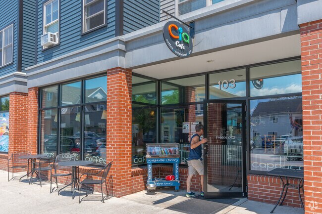 Grab a cup of coffee from Cia Cafe in nearby Knightville.