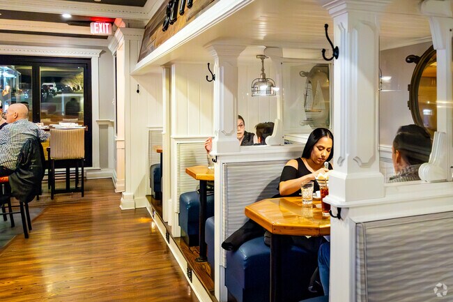 Stop in at Skippers in nearby Northport for an intimate dinner for two.