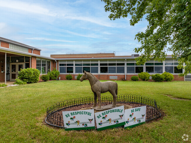 Joseph J. Catena Elementary School's mascot are the Colts.