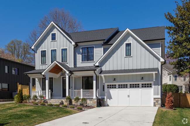 Gorgeous homes stand tall in the Bannockburn neighborhood.
