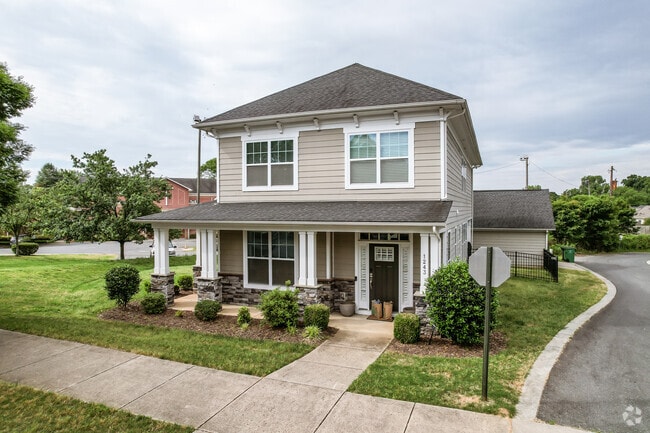 The housing styles in Brightwalk promote the neighborhood's cozy, suburban feel.