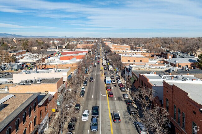 Highway 287 runs straight through downtown Longmont.