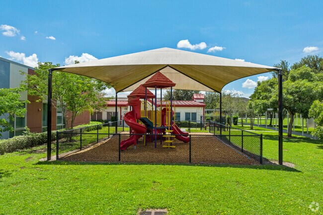 Chickasaw Elementary has a large picnic area outside.