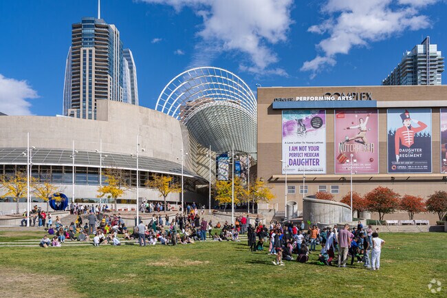 The Denver Performing Arts Complex in Central Business District features events all year long.