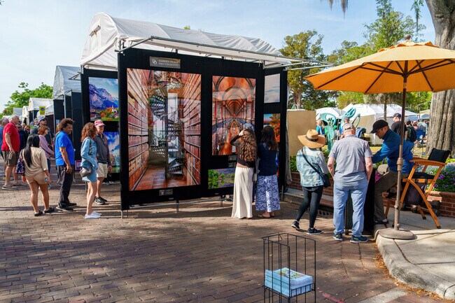 Unique art pieces captivate Winter Park residents at the Sidewalk Art Festival.