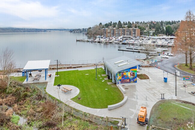 Be'er Sheva Park is a lakefront green space on Lake Washington near Rainier Beach.