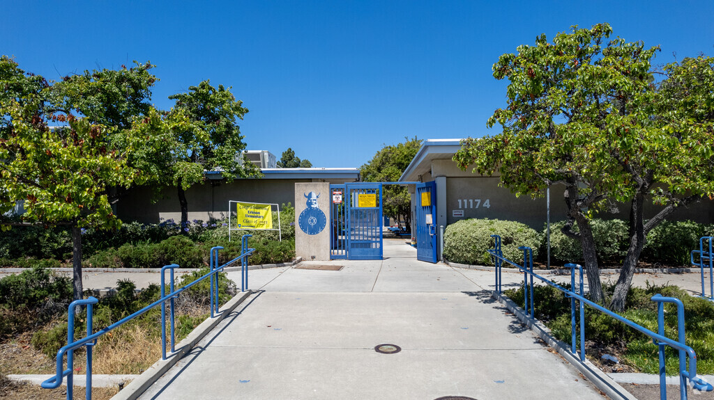 An entrance view of Ericson Elementary School in Mira Mesa.