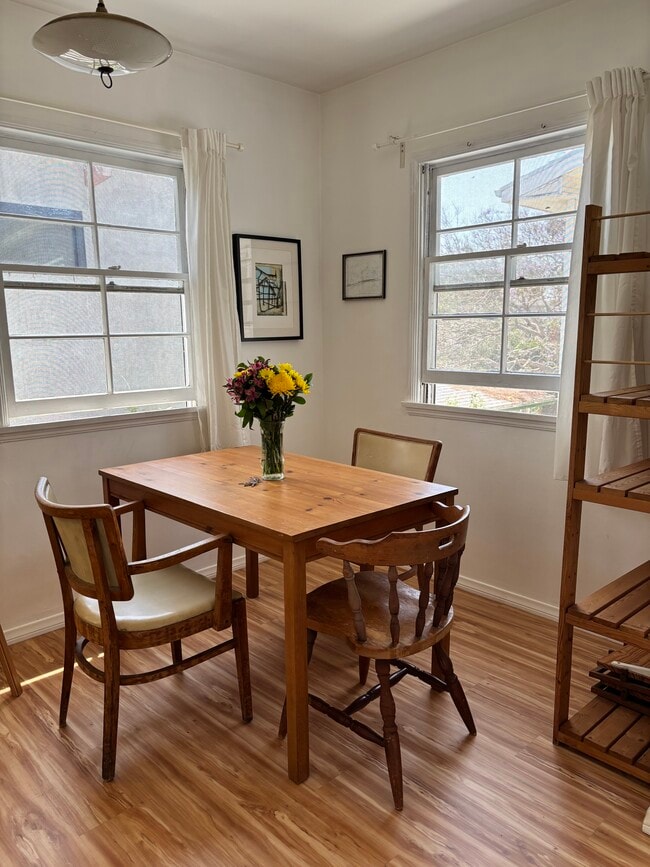 Dining area - furniture not included.