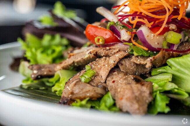 Savor the Nua Yang at Tum Thai in nearby Rockville Centre.