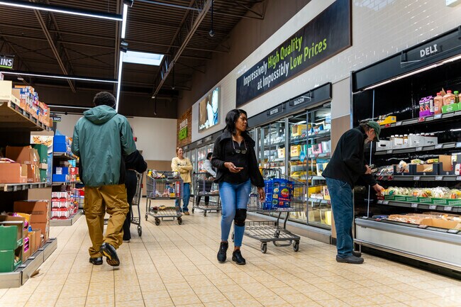 Residents of Garden Homes can stop by Aldi for all of their grocery needs.