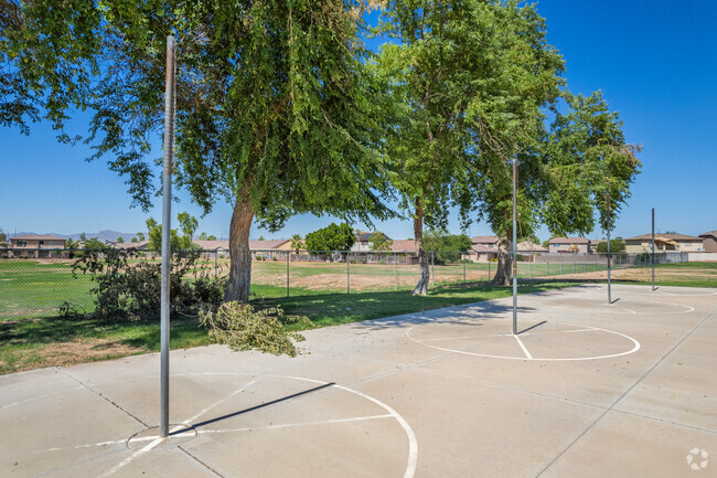 Fun and games at Corte Sierra Elementary School's tetherball court in Avondale.