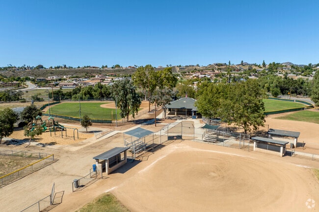 The Rios Baseball Park in Blossom Valley hosts summertime league play.