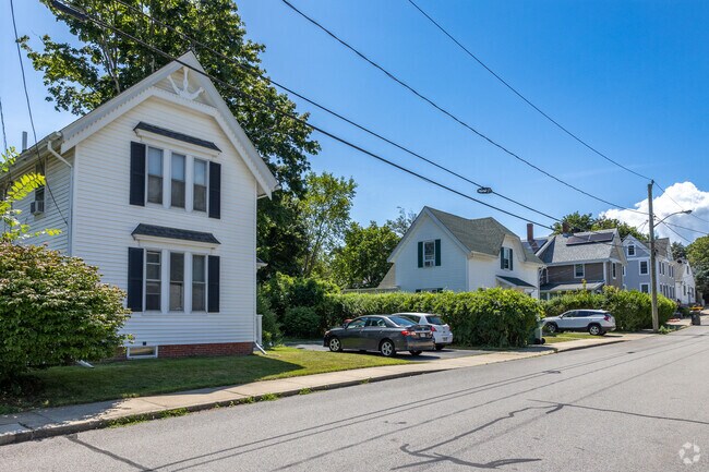 Impressively sized homes line the streets of Plymouth Center.