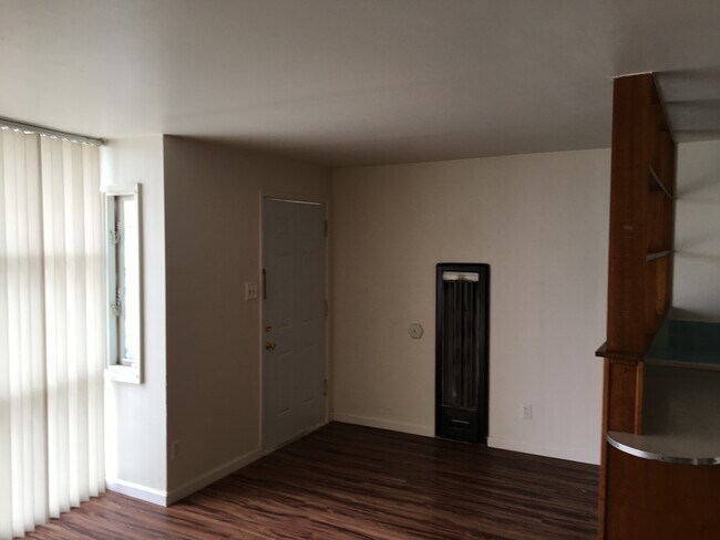 gas wall furnace in living room