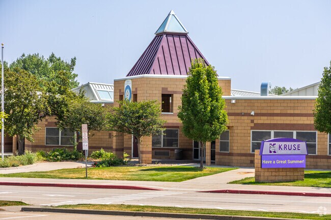 Kruse Elementary has a postmodern design.