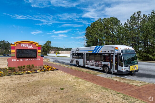 Riverdale is serviced by the MARTA bus system, connecting to all of greater Atlanta.
