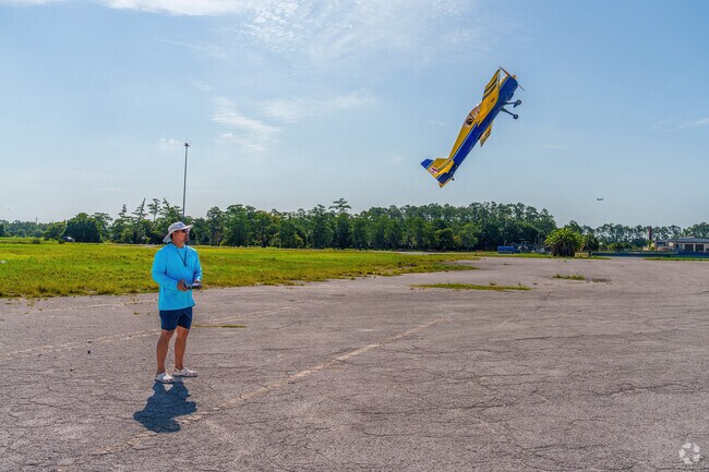 A Southport resident showcases his flying skills on a beautiful afternoon.