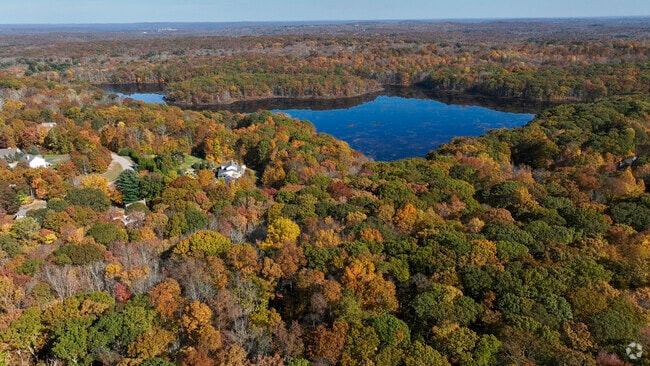 Columbia has large lots and is surrounded by beautiful woodlands in every direction.
