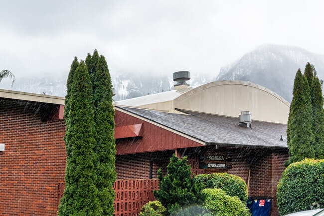 Skamania Elementary School sits in the middle of the Colombia Gorge.