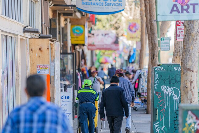Bustling International Boulevard: A commercial spine buzzing with life.