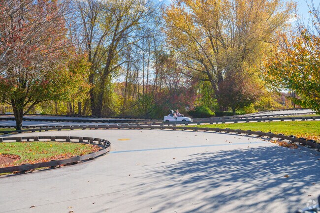 Cruise down the go kart track at JayGee's in Methuen.