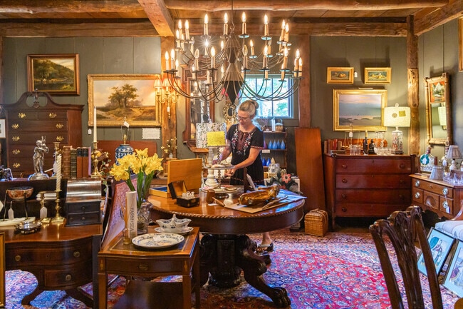 The Brick House Affair is a local antique store, but also serves as a showroom for local crafts.