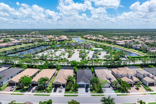 Parklands is a gated residential community with a central clubhouse and amenities.