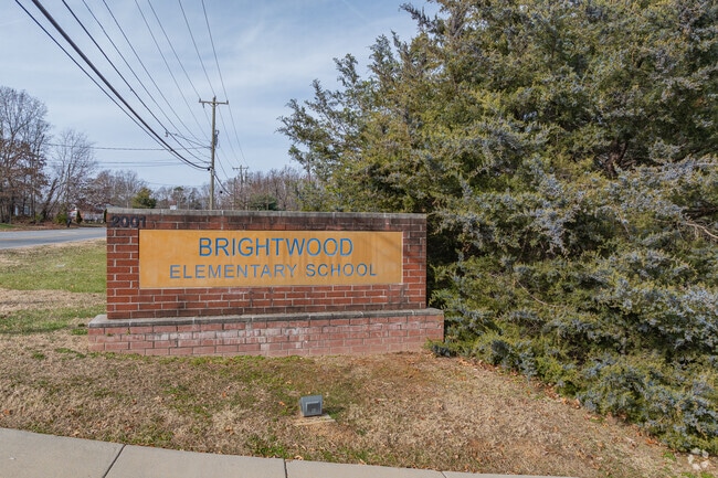 Brightwood Elementary School is located on Brightwood School Road.