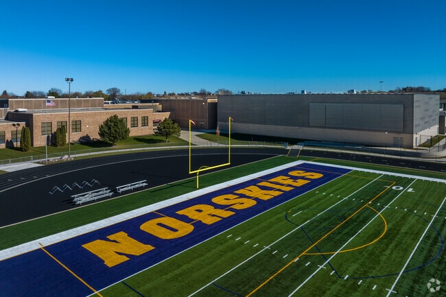 The varsity football team for DeForest High School is the Norskies.