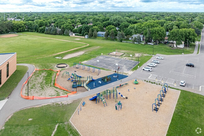 Champlin-Brooklyn Park Academy offers a large playground
