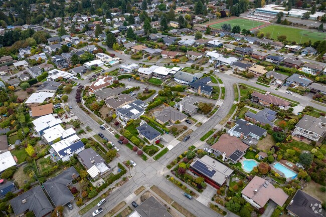 Olympic Manor features sidewalk-lined streets and cul-de-sacs.