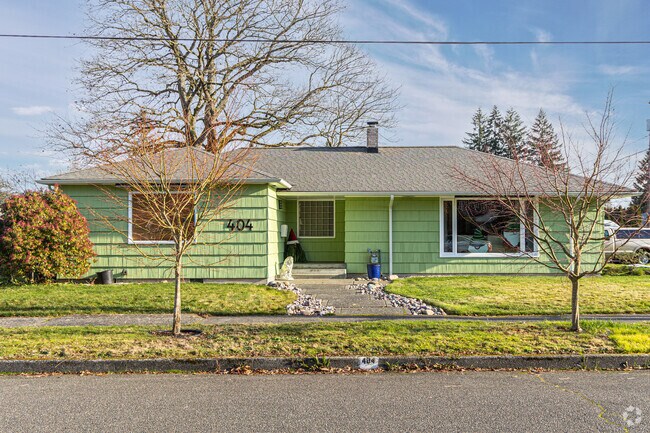 This home has a great color that helps it stand apart from its neighbors.