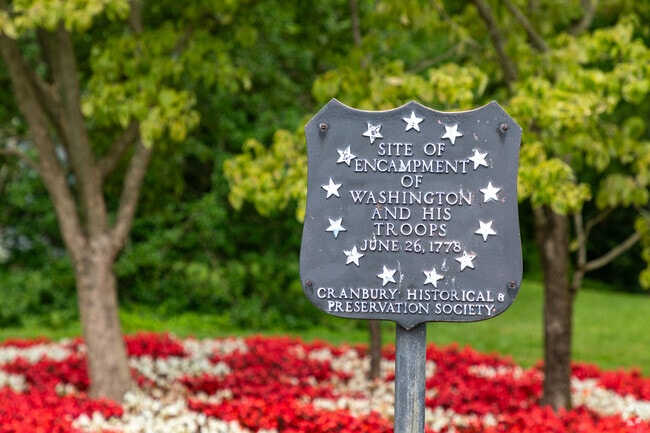 George Washinton once camped in Cranbury in 1778.