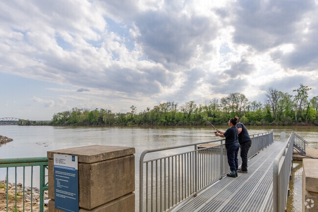Couples can enjoy fishing together on the Cumberland River in Clarksville.